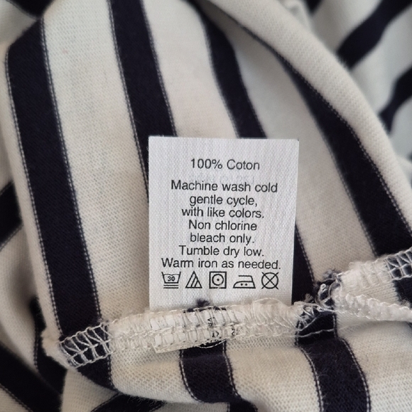 J. Crew Navy and White Striped Long Sleeve Top - Picture 5 of 5